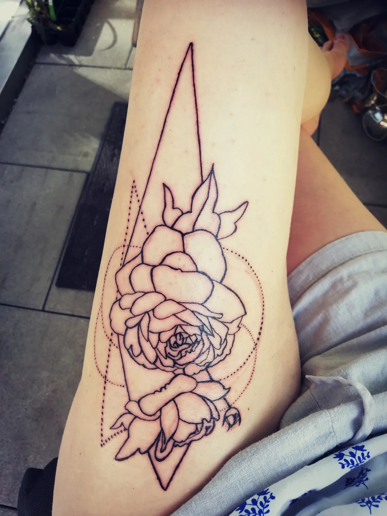 Blütenherz mit Licht